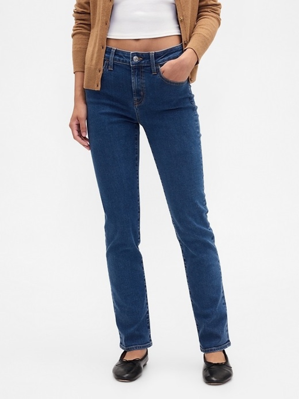 Gap Classic Straight-Leg Women’s Jeans in Deep Blue 30/10r
